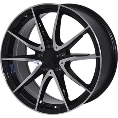 FELGA 18X8 5X112 ET35 66.6 BLACK MACHINED FACE MERCEDES_1812923M