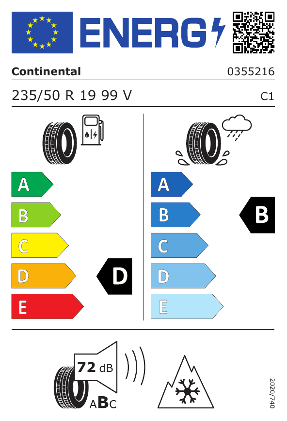 Continental 235/50R19 99V FR WinterContact TS 850 P SSR CONTINENTAL