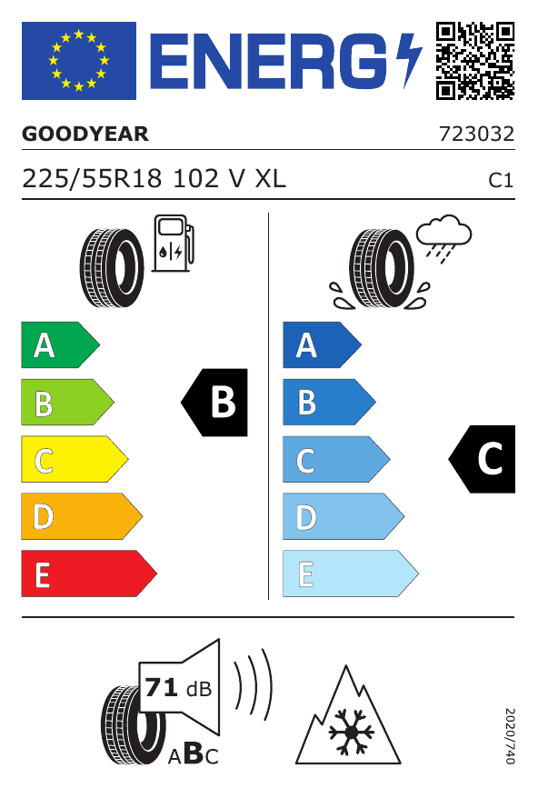 Goodyear 225/55R18 102V UG PERF 3 XL GOODYEAR
