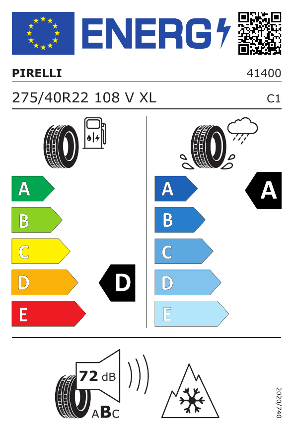 Pirelli 275/40R22 108V SCORPION WINTER 2 R-F XL TL PIRELLI