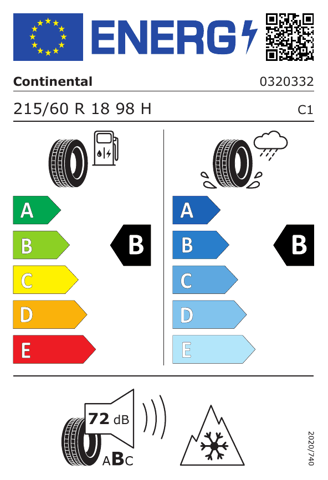 Continental 215/60R18 98H WINTERCONTACT TS 870P TL CONTINENTAL